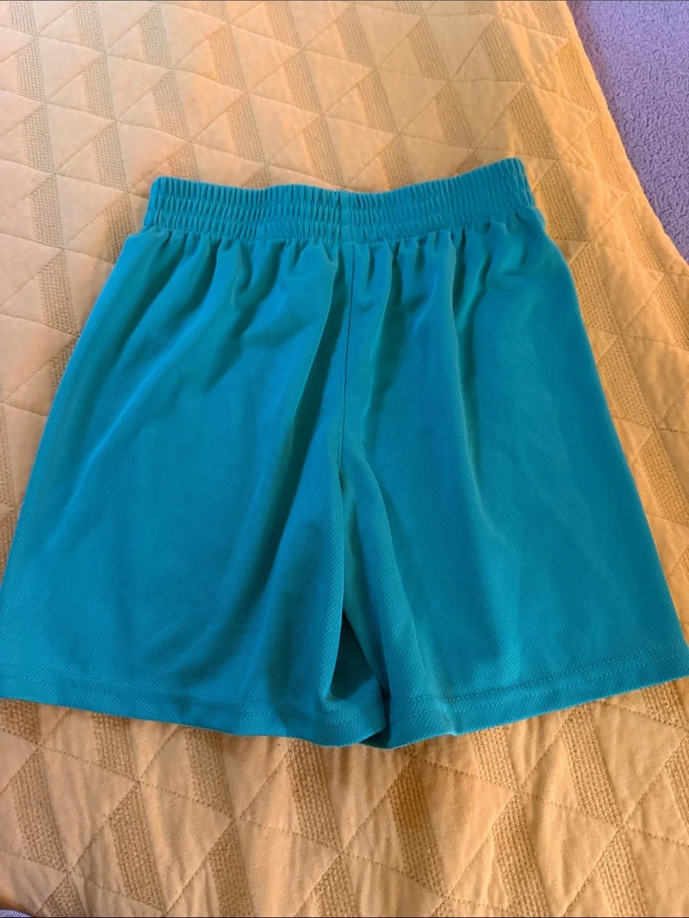 Nike Boy’s Kelly Green Athletic Training Shorts with White Swoosh